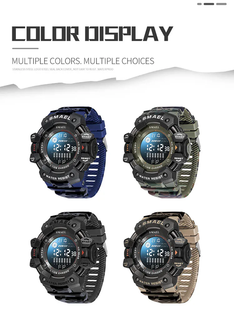 SMAEL Digital Wristwatch with Luminous Feature