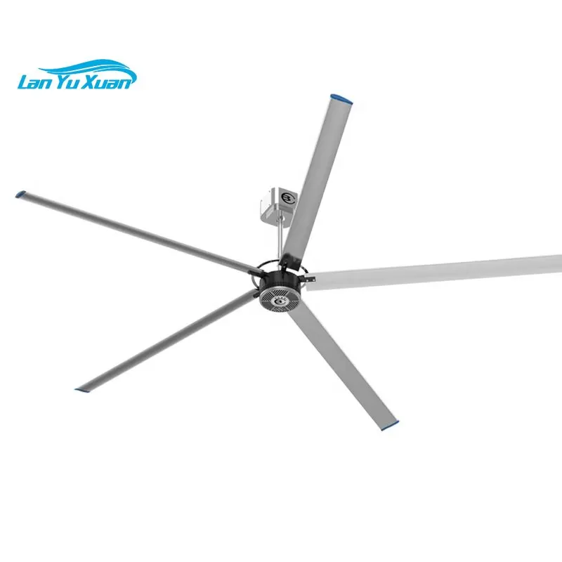 

2023 BICHEN 1.1 kw New Type HVLS Fan Natural Air Cooling Ventilation Workshop Large Ceiling Fan for Factory