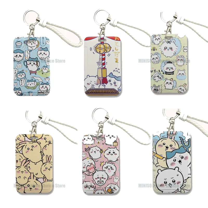 치카와 주변 카드 슬리브 카와이 캠퍼스 슬라이드 교통 ID 은행 물 카드 보호 케이스, 소년 소녀 장난감 선물 