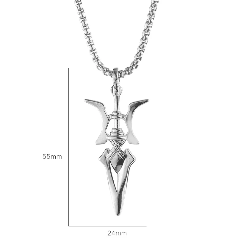 Misa Amane Halberd Pendant Necklace - Anime Cosplay Jewelry Gift