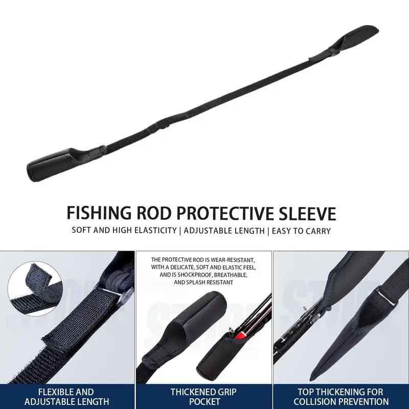 Fishing Rod Tie Holder Strap Belt Elastic Lure Fishing Rod Holder Belt  Strap Tip Guard Protector Angler Accessories Kit - AliExpress