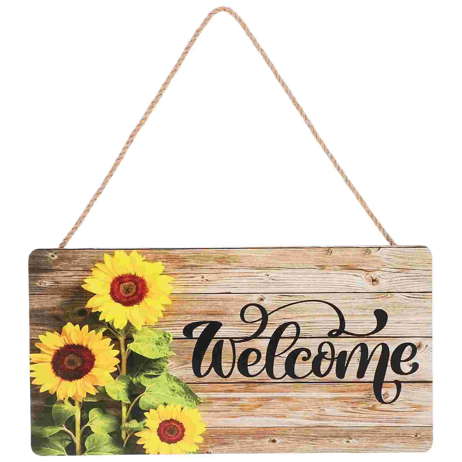 

Welcome Sign Clothes Hanger Door Small Hanging Plaques Front Decoration Wooden Outdoor Porch Doorplate Pendant