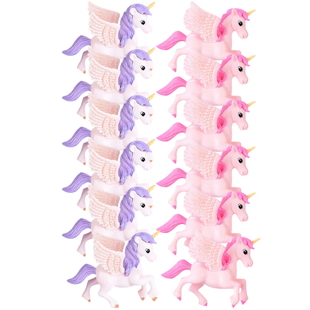 

Unicorn Christmas Ornament Plastic Ornaments Micro Landscape Decoration