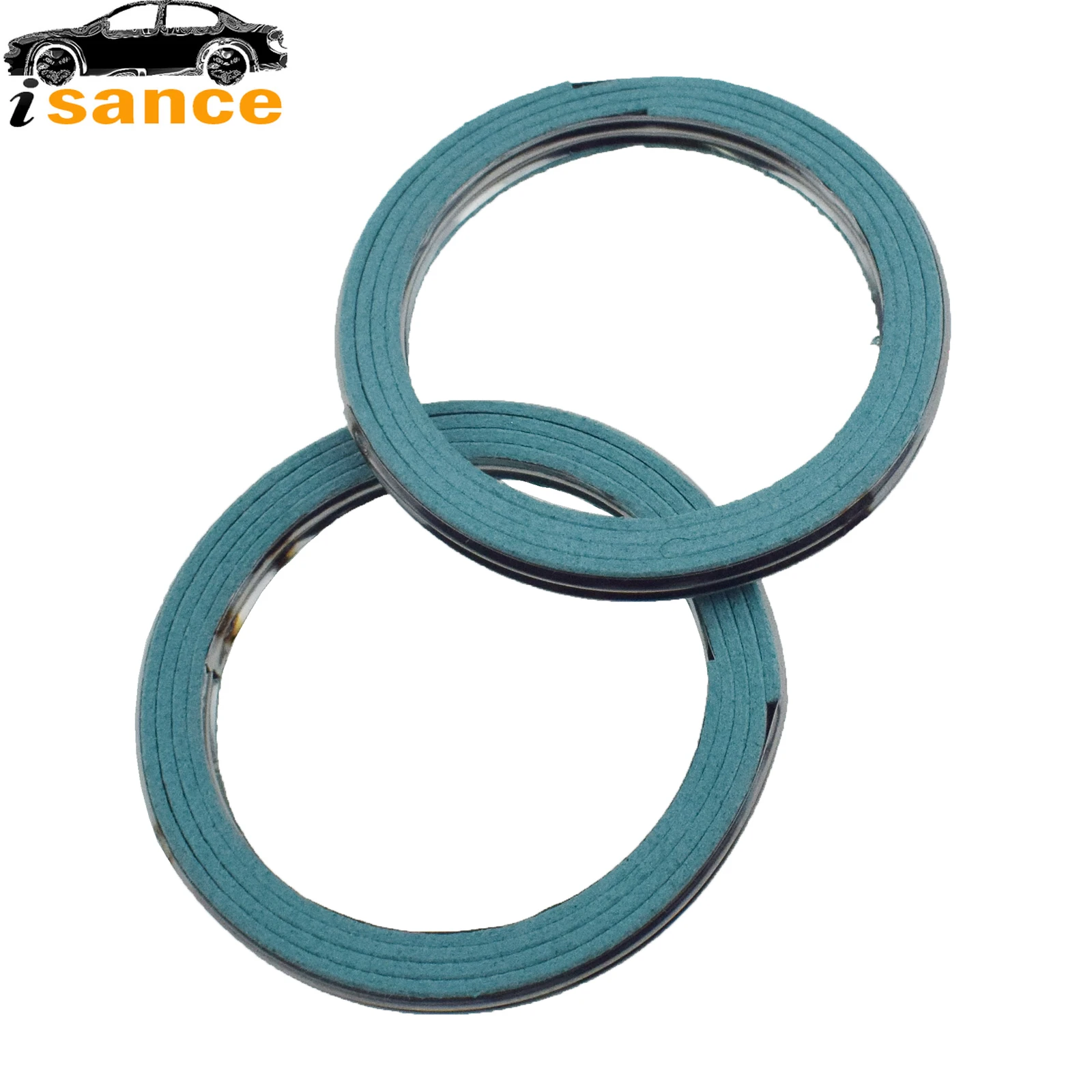 New 2Pcs Exhaust Pipe Gasket Kit For Toyota 4Runner Land Cruiser Paseo T100 Tacoma Tercel 90917-06061
