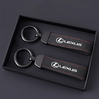 Portachiavi per auto in lega di pelle scamosciata Portachiavi con ciondolo per Lexus F SPORT ES RX NX LS UX LM LX GX LC RZ IS CT GS RC HS LBX Accessori