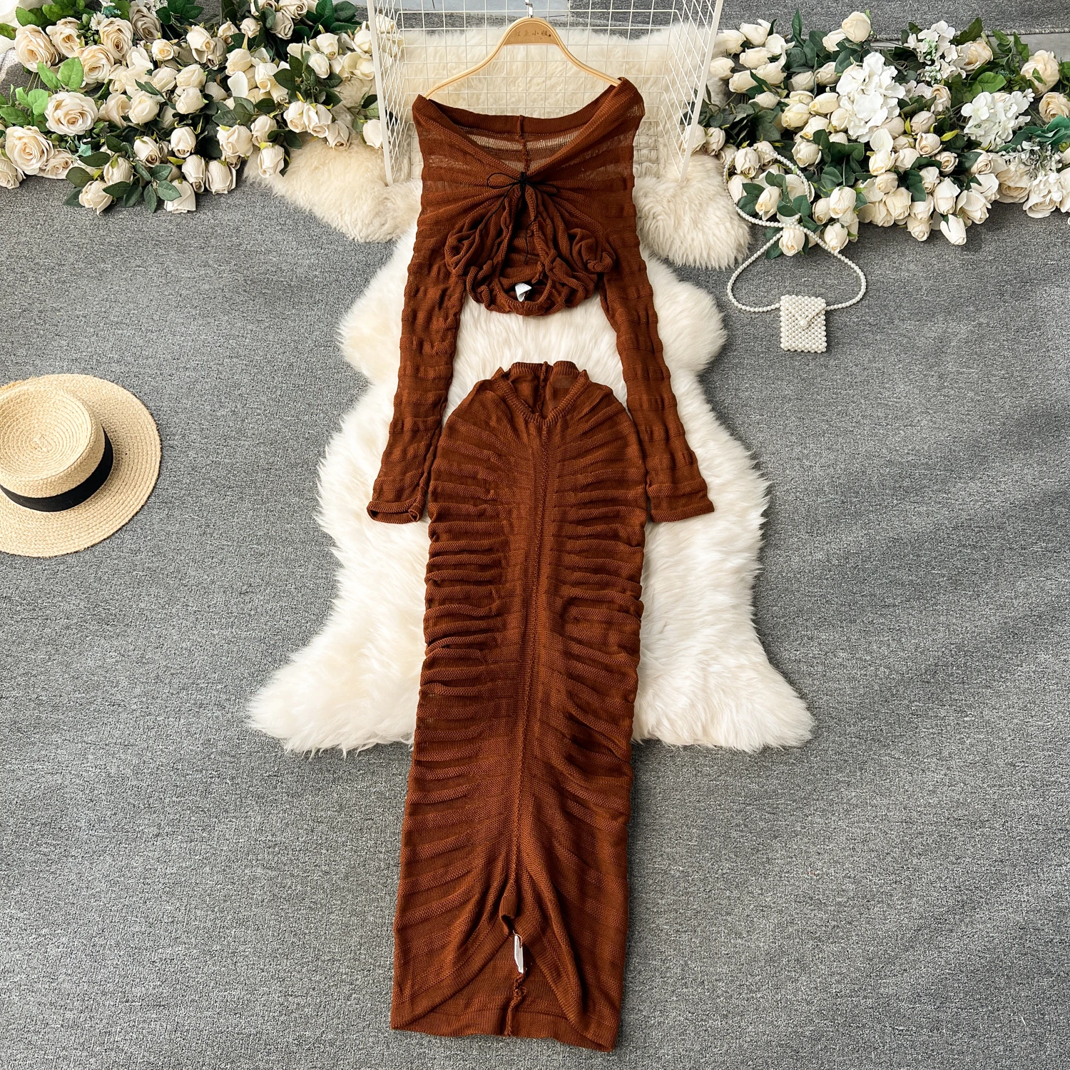 Рисунок 4 - MSHARBO сексуальный вязаный комплект из 2 предметов