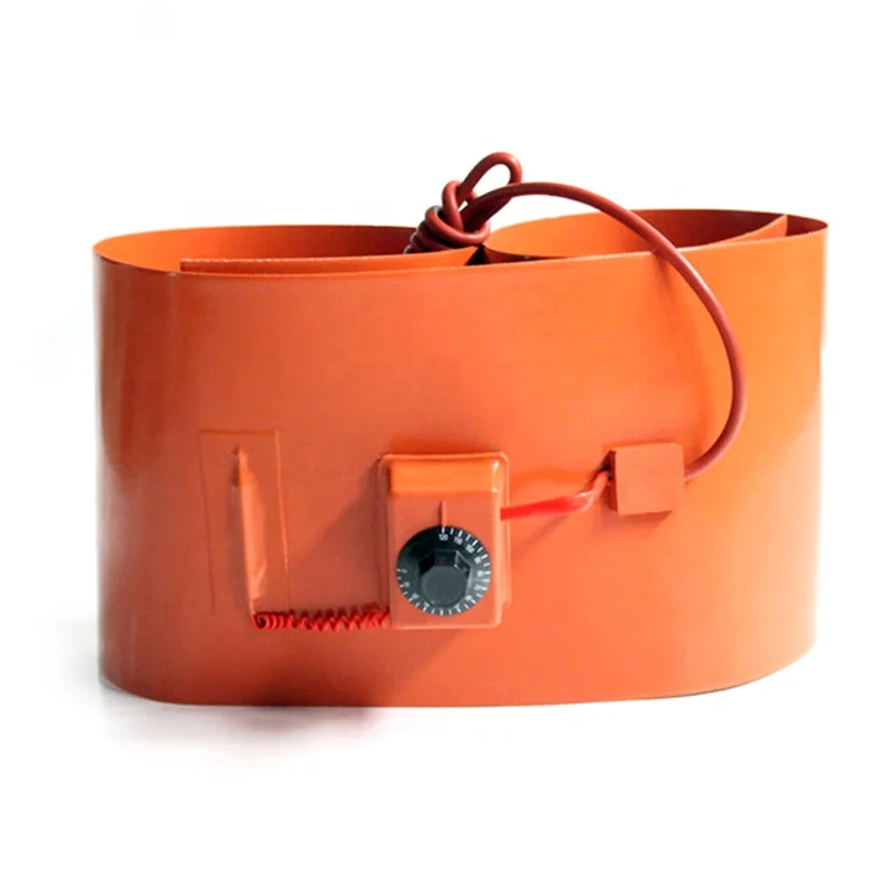 12V 110V 120V 55 Flexible Silicone Rubber Oil Drum Barrel Heater -  AliExpress