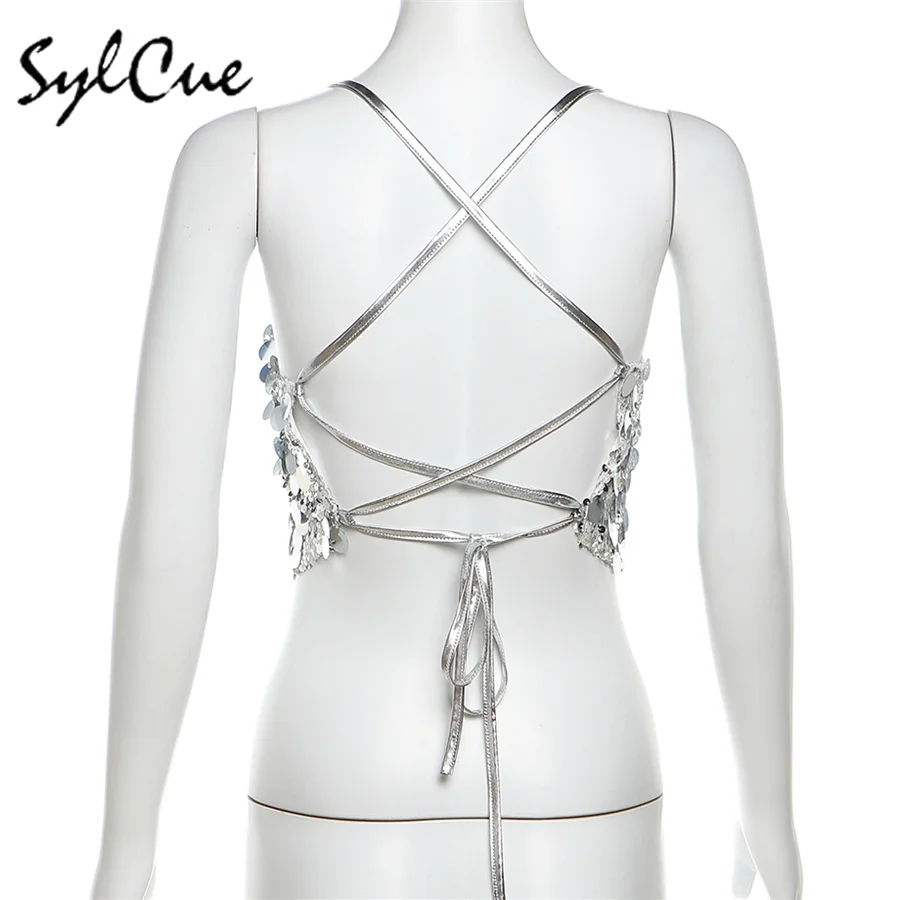 NIBBER 2024 Spring New silver Retro Matte BlingBling Shiny Sweet Gentle All-match High Street Fashionable Cool Women Sequin Vest