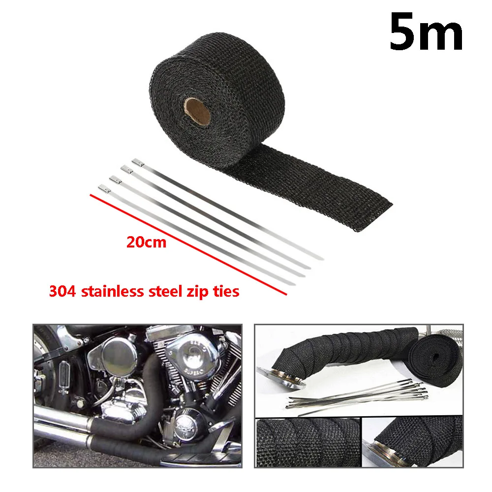 Motorcycle Exhaust Heat Wrap 5