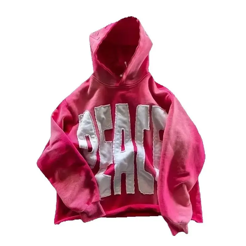 Harajuku Trend Retro Embroidery Unisex Hoodie - Casual Loose Fit Sweatshirt