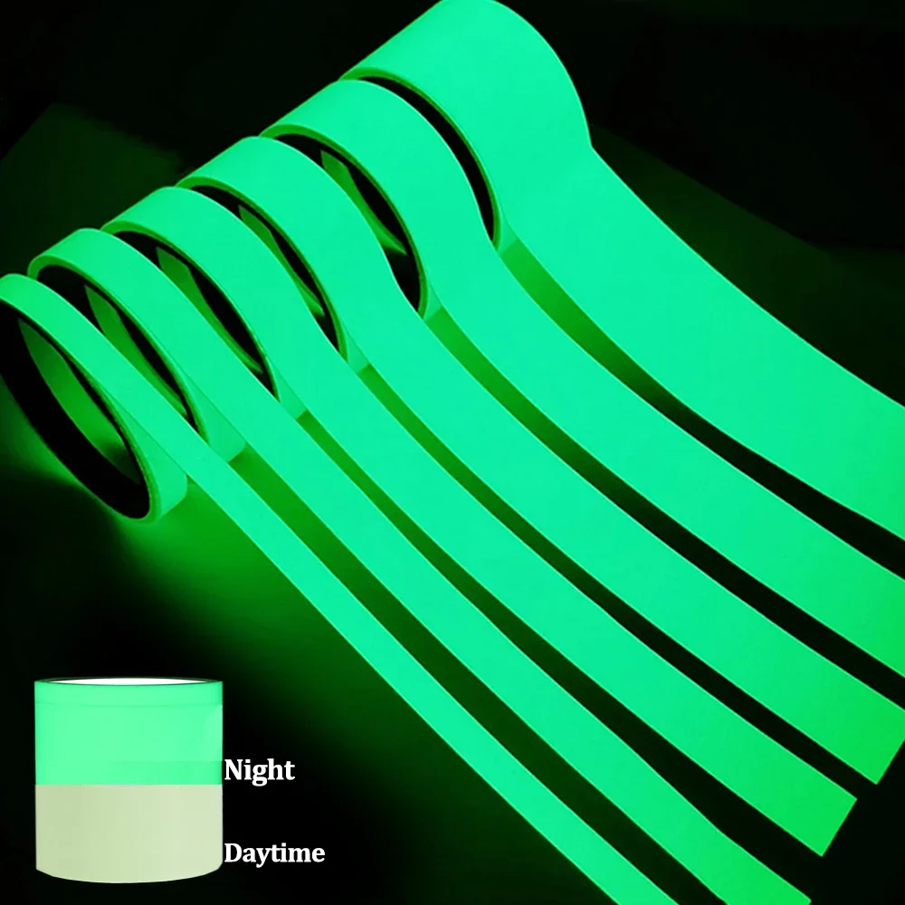 3Meter Green Luminous Self-Adhesive Tape Glow In The Dark DIY Wall Sticker Fluorescent Safety Emergency Stairs Party Supplies