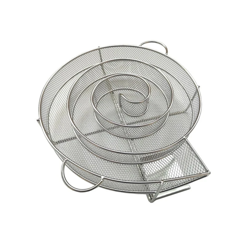 1Pc Smoke Generator Barbecue Smoke Rack Cold Stainless Steel Grill Net Outdoor Smoking BBQ Tool Accessories
