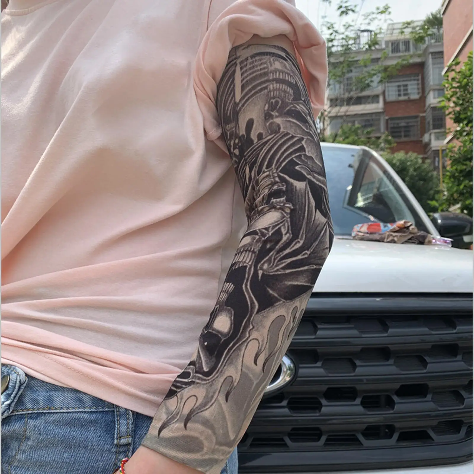 Cooling Arm Sleeves Cover up Sports for Walking Basketball Tennis