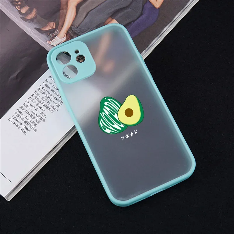 Cute Avocado Fruit Phone Case for iPhone 13 11 12 14 15 Pro Max XS