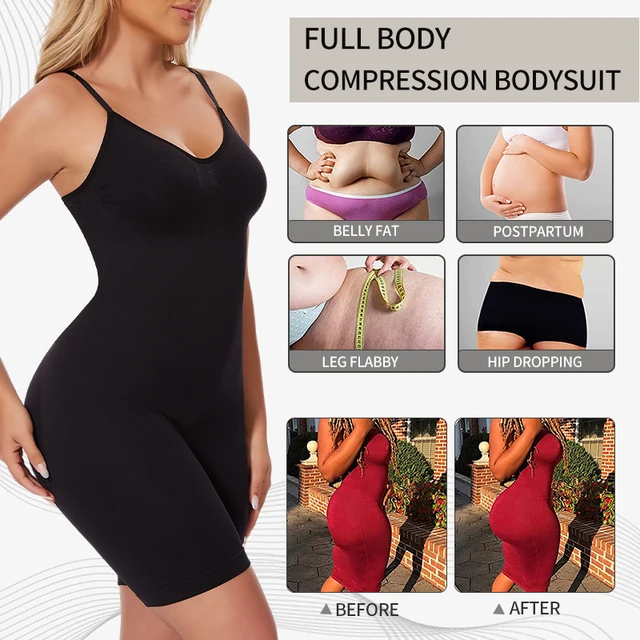 New Bodysuit Shapewear Women Tank Top Tummy Control Full Body Shaper Anti Chafing Shorts Slimming Waist Trainer Butt Lifter 3