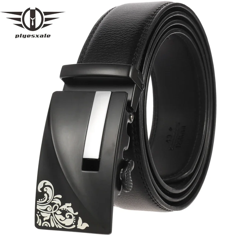 

Black Leather Belt Men 2024 New Arrival Automatic Buckle Luxury Belts Men High Quality Male Strap Waistband Ceinture Homme G499