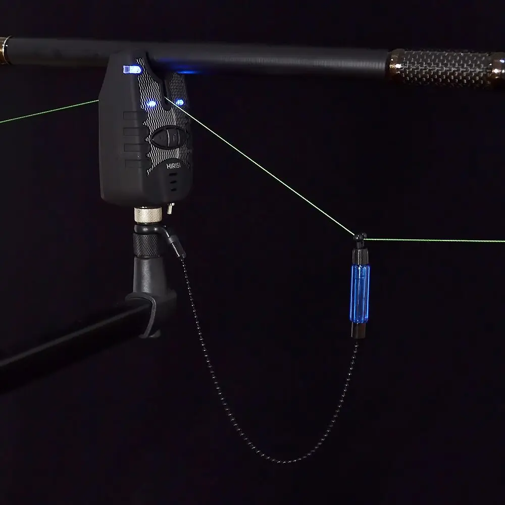 Hirisi 4-Piece Carp Fishing Swinger Set – Adjustable Bite Indicators In Red, Yellow, Blue, Green