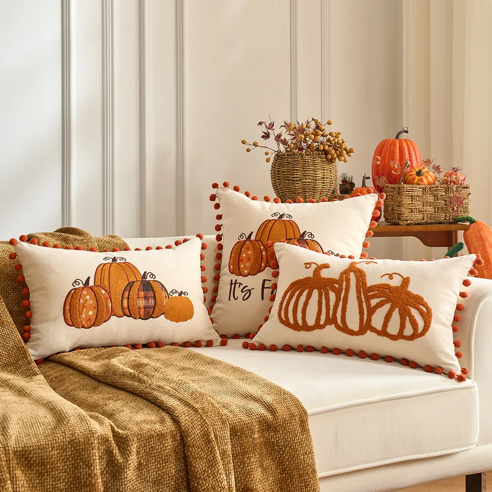 ADFLOOD AA005-12 - Fundas De Almohada De Otoño De 12 X 20