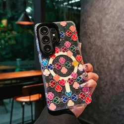 Luxury Aurora Love Magnetic Case with Floral Design - Galaxy S26 Ultra (C9 meihuaying)