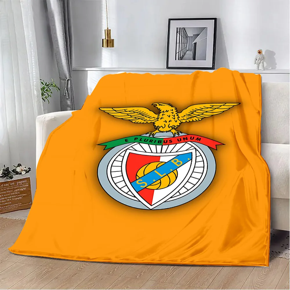 Printed Blanket Football Club B-Benficas Picnic Blankets Warm Blanket Soft and Comfortable Blanket Home Travel Birthday Gift 5