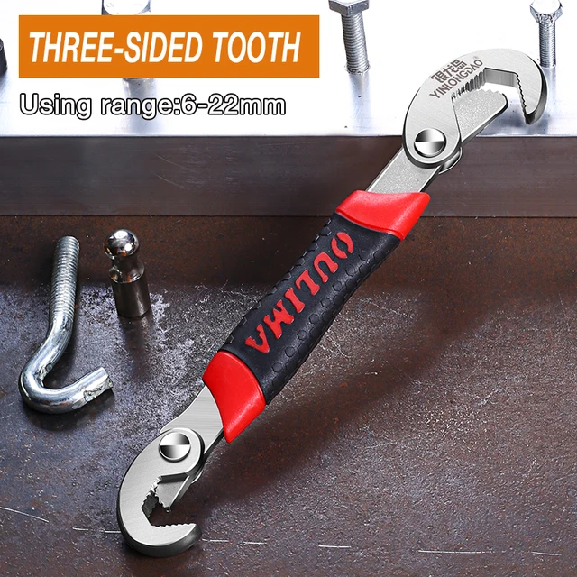 14-30 / 30-60mm Universal Key Pipe Wrench Open End Spanner Set High-carbon Steel Snap N Grip Tool Plumber Multi Hand Tool RD THREEE SMALL