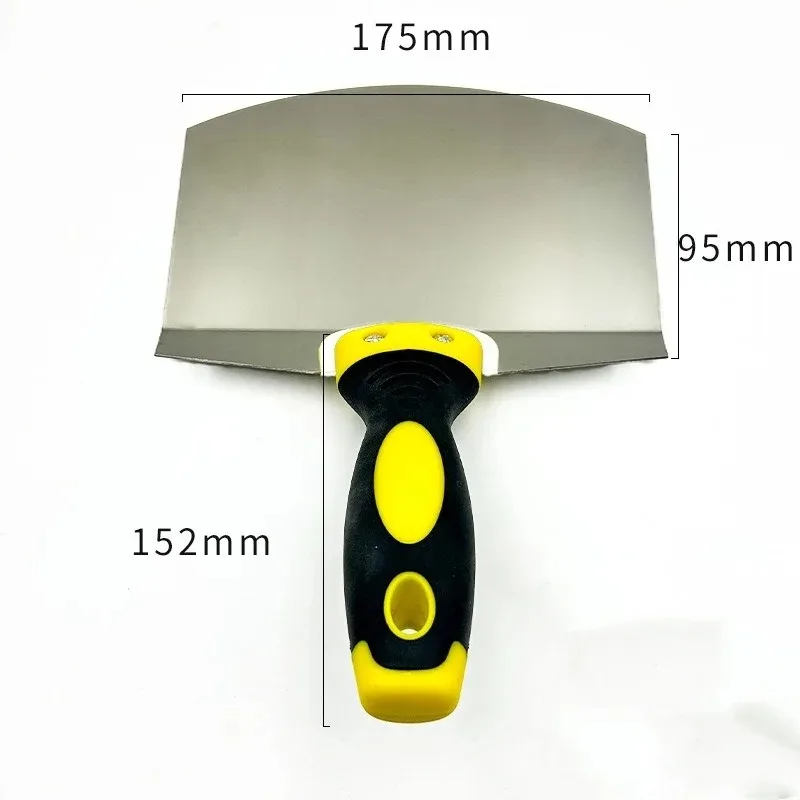 Stainless Steel Putty Knife Wall Paint Plaster Trowel Arc Ash Shovel Paint Feed Filling Scraper Blade Spatula Construction Tools Image 5