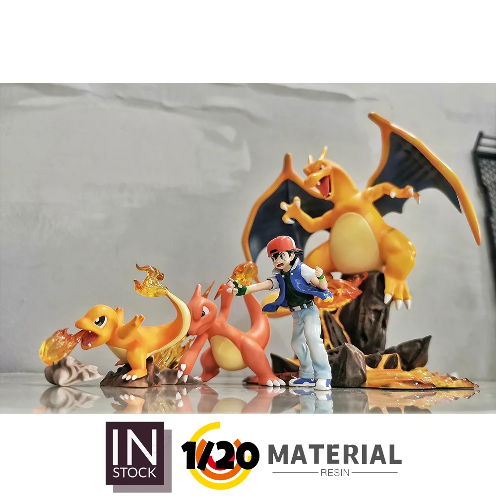 In Stock] 1/20 Resin Figure [MZ] Charmander Charmeleon Charizard