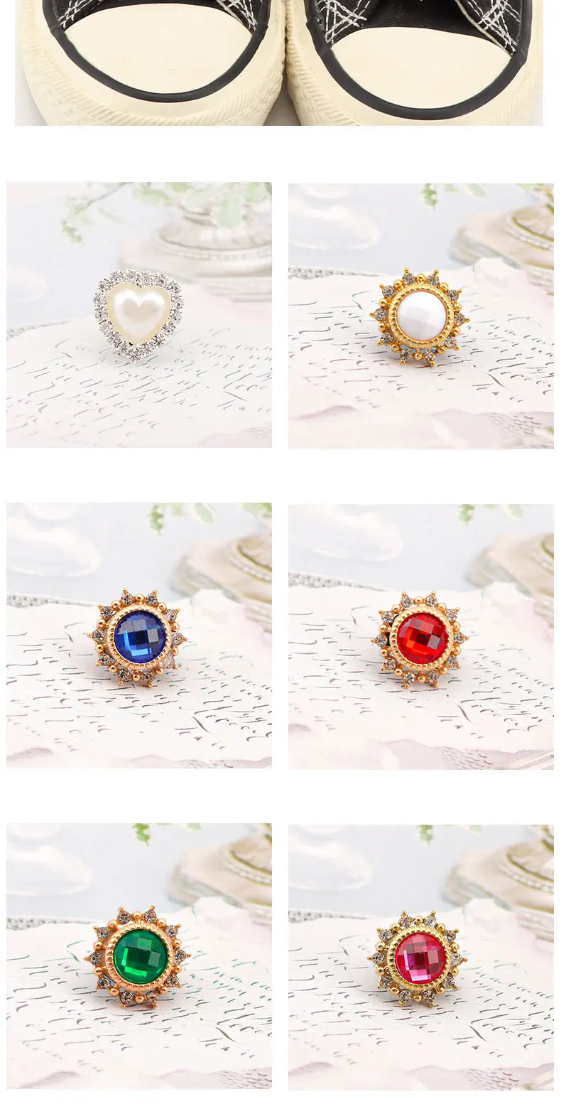 10 Clip Con Strass Per Lacci Scarpe - Decorazioni Per Sneakers E Scarpe Casual - Foto 7