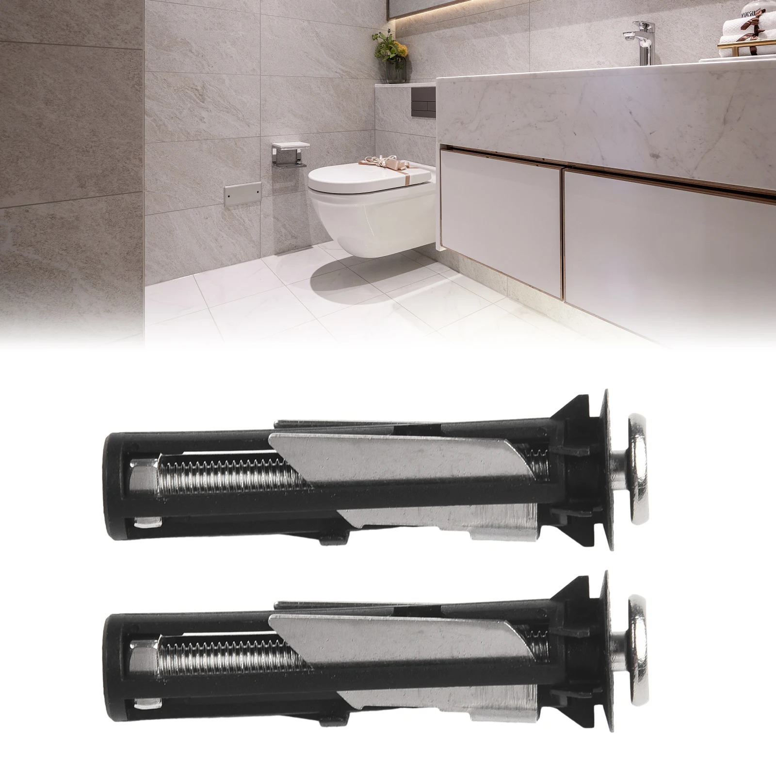 Top Fix Toilet Seat Screws Nut Cover Lid Pan Fixing WC Blind Hole Fitting Kits Universal Bathroom Accessories Replacement 4pcs