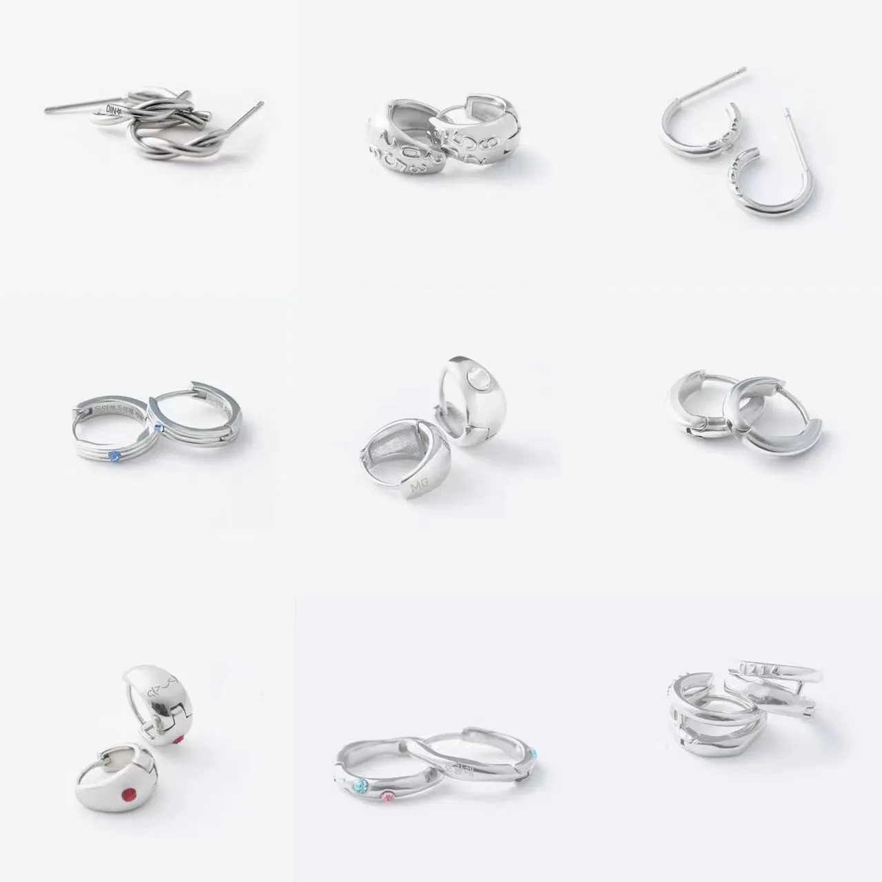 

2023 Korean Wave New17 8th Anniversary HOSHI DK Earrings Fashion Design Sweet Men's and Women's Jewelry Accessories