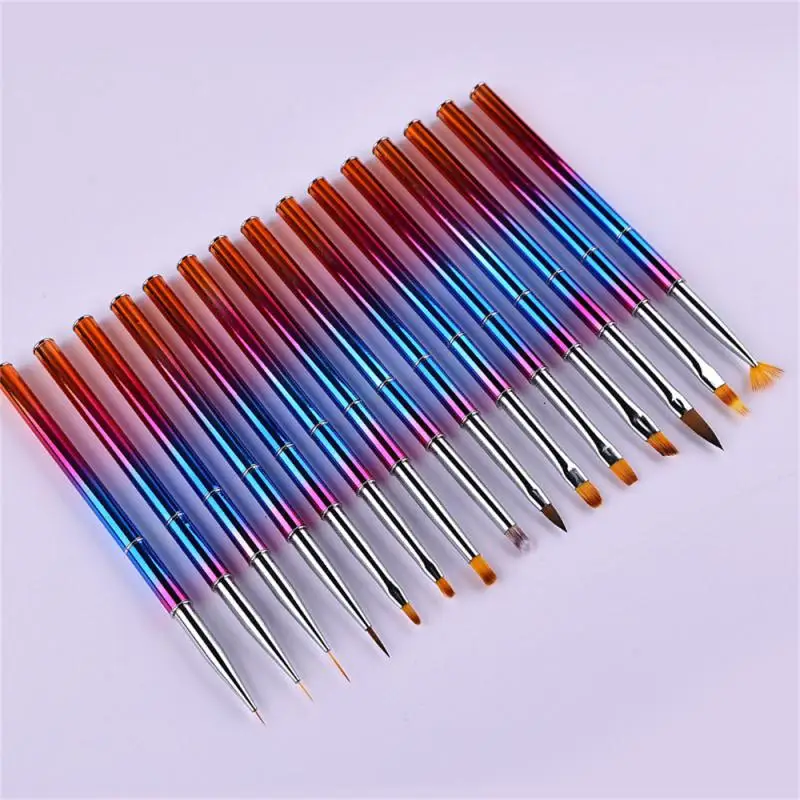 

Brush Phototherapy Tool Uv Polishing Nail Tools Flexible And Sturdy 7 Professional Nail Enhancements Not Easy To Shed Hair.