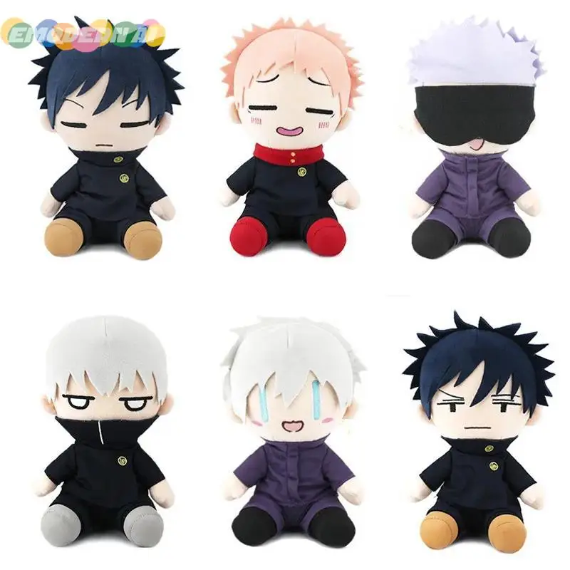 

Jujutsu Kaisen Plush Doll Anime Gojo Satoru Yuji Itadori Inumaki Toge Soft Plush Doll Throw Pillow