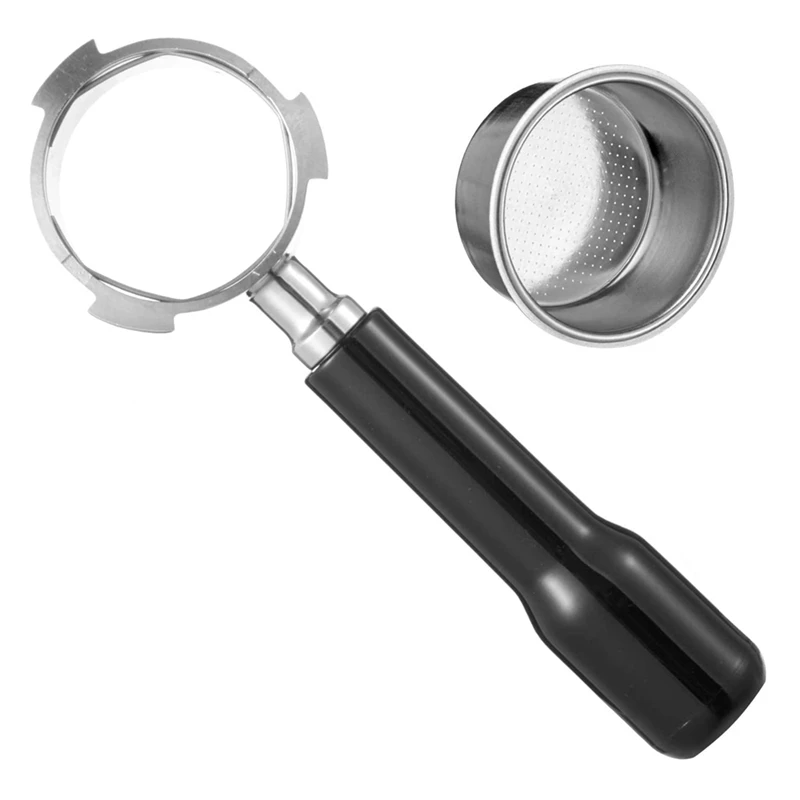 

51Mm Bottomless Portafilter Fits For Delonghi Espresso Machines With 1 Cup Filter Basket