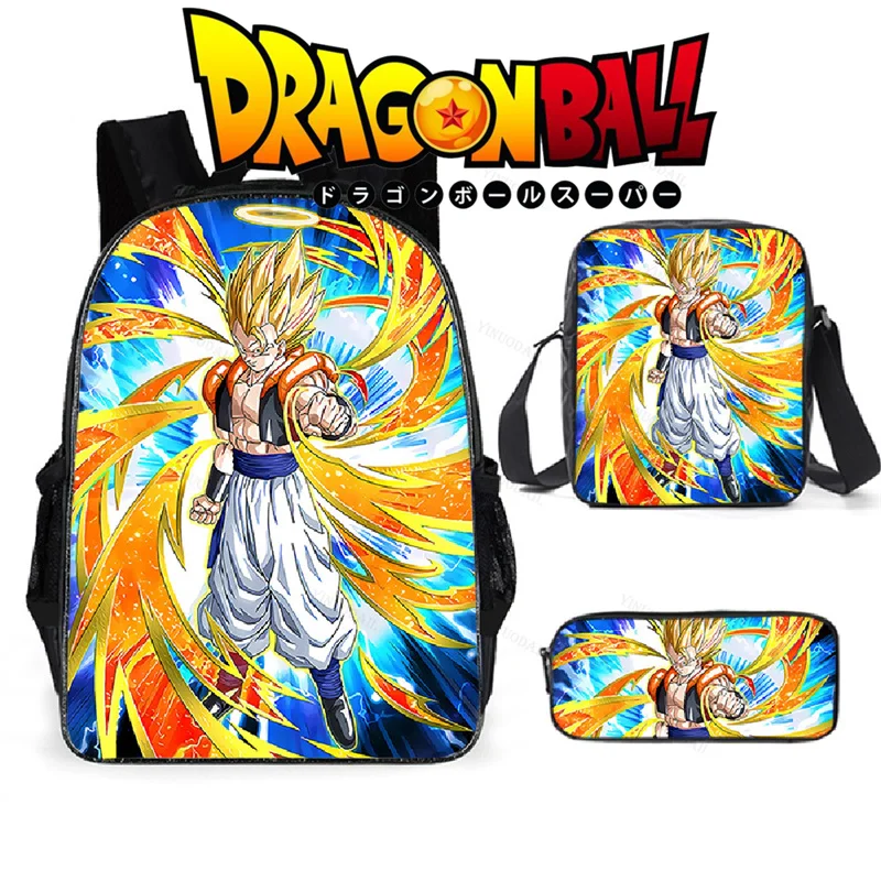 Dragon ball z mochila para meninos e meninas, saco de escola colorido,  capacidade, impermeável, desenhos animados, anime - AliExpress