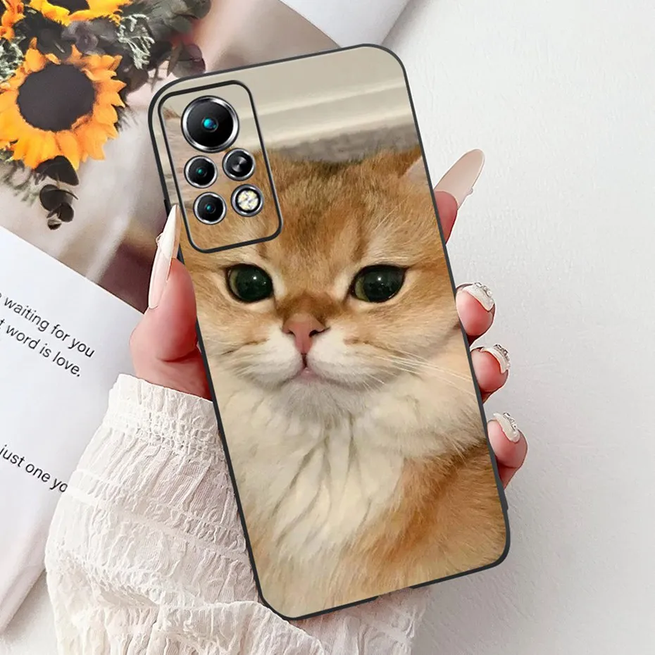 Sleek Black Silicone Soft Back Phone Case - New Design