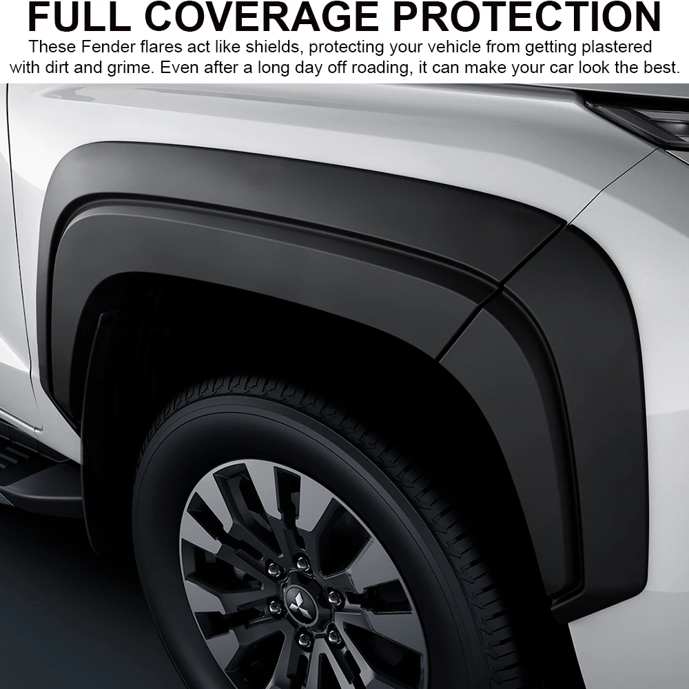 미쓰비시 트라이톤 L200 MV 2024-2026용 OEM 스타일 펜더 플레어 휠 아치, 확장형 머드가드, 오프로드 더블캡 자동차 액세서리