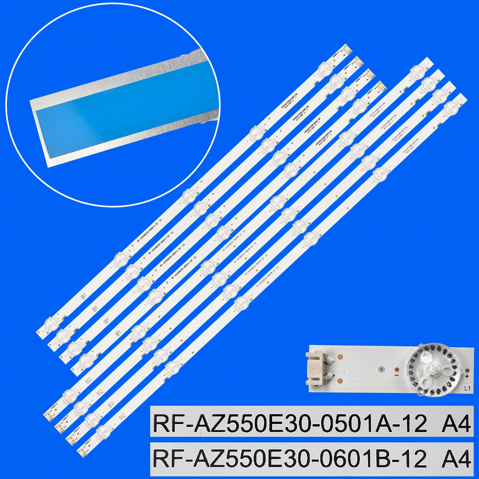

Светодиодная лента подсветки для TH-55FX580C PTV55U21DSWNC 55U4700LA 55U5A11T BLUE-55D3503V2W5C1B46612M-ZH-B1 RF-AZ550E30-0601B-12 A4