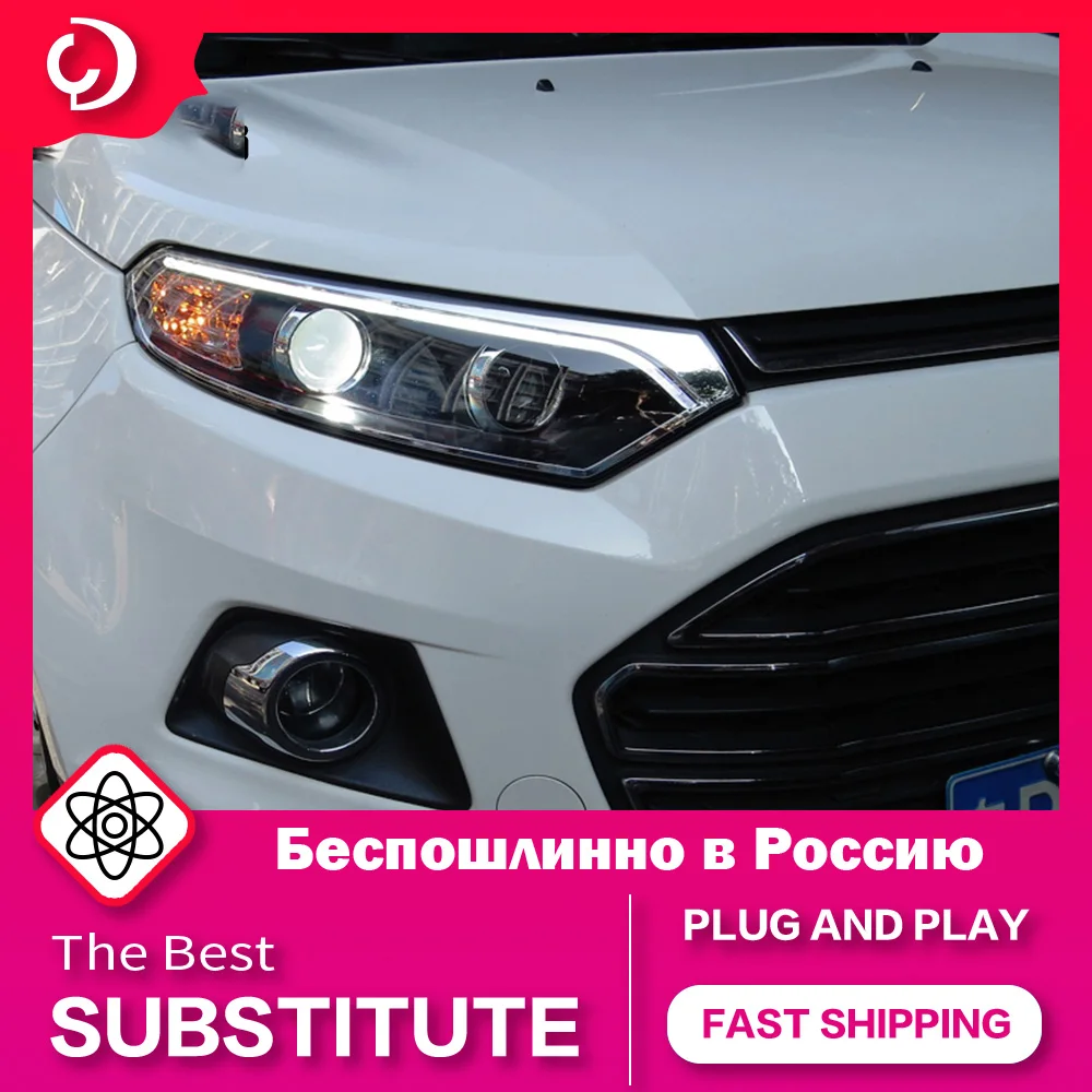 

AKD Car Styling Headlights for Ford Ecosport LED Headlight 2014-2016 LED Headlight DRL Head Lamp Led Projector Automotive
