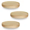 3Pcs Wall Shelves Set Oak Wood Round Floating Shelf Wall Mounted Plant Shelf Home Decoration Mini Rustic Wall Storage Racks 1