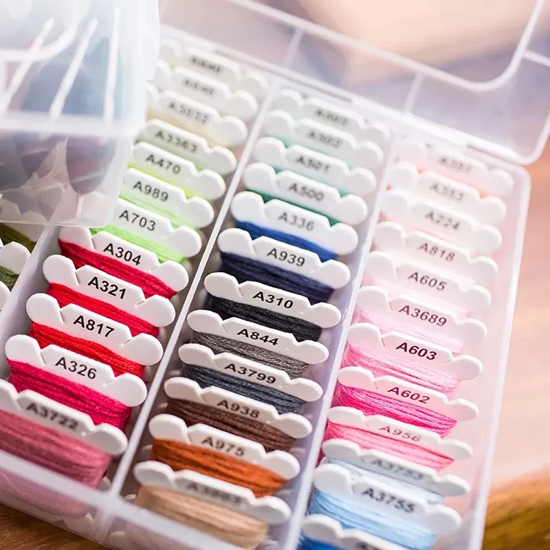 Vibrant Multicolor Embroidery and Sewing Thread Set