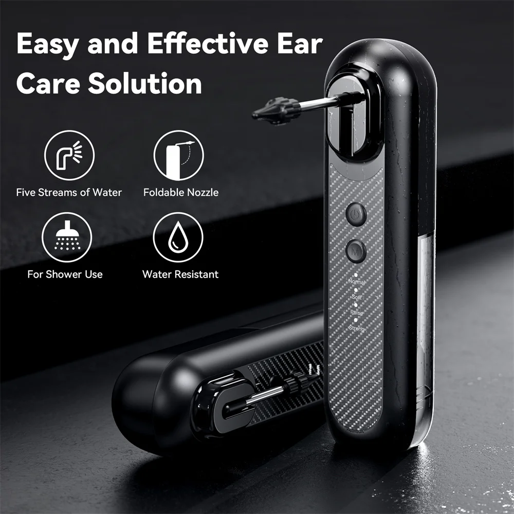 Ear Wax Removal Electric Ear Irrigation Flushing System Water Powered Ear Cleaner with 4 Pressure Modes Safe Effective Ear Clean 2