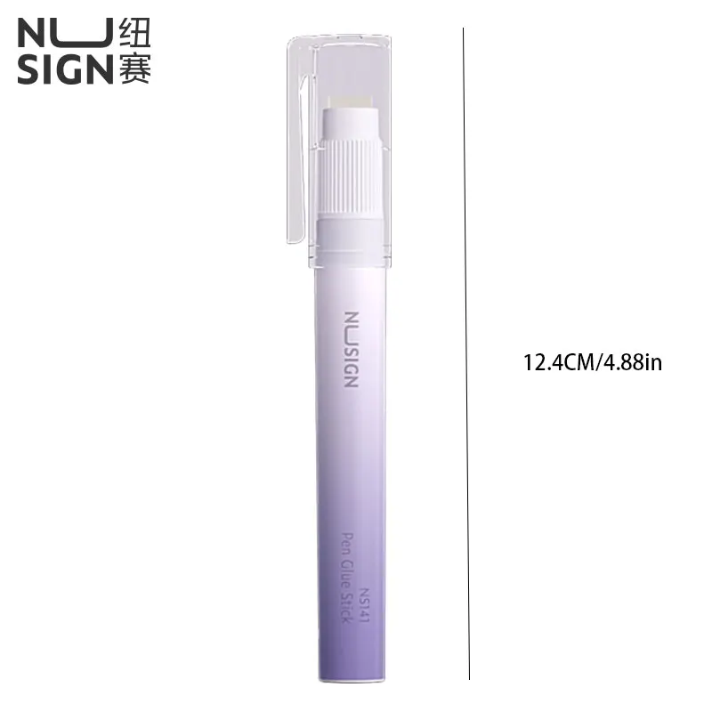 NUSIGN 트위스터블 글루 스틱 트렌디하고 세련된 펜 디자인 투명 스타일 3가지 생생한 색상으로 창의적인 필요를 충족시켜 줍니다