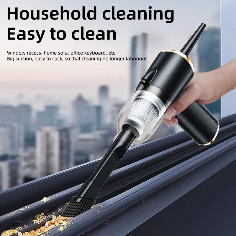 Q818 New Model Hot Sale Small Portable Wireless Vacuum Cleaner With Lighting High Power Car Home Dual-purpose Vacuum Cleaner