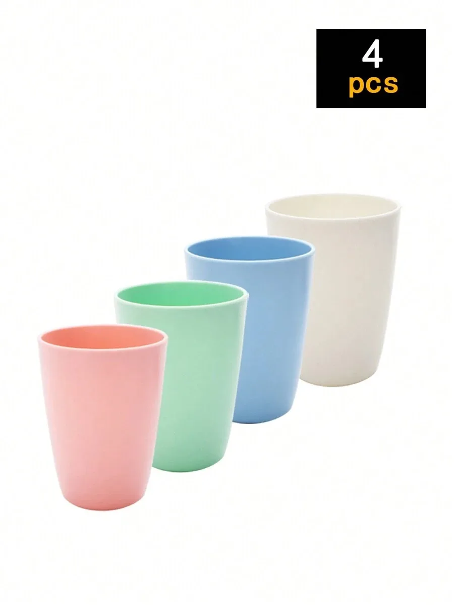 4/11 Stück bunte Plastikbecher, wiederverwendbar, PP-Material, geeignet für Camping-Picknickküche, gesundes Material, leicht zu reinigen, Schüssel