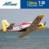 Blue Arrow 1100mm Single Engine Jet T-28 Fixed Wing Assembled Fighter Model Simulation Outdoor Remote Control Toy 1