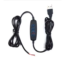 

3 Pin DC 5V LED Dimmer Extension Cable USB Port Power Supply Line Wire Color Control Switch Adapter For Light Bulb