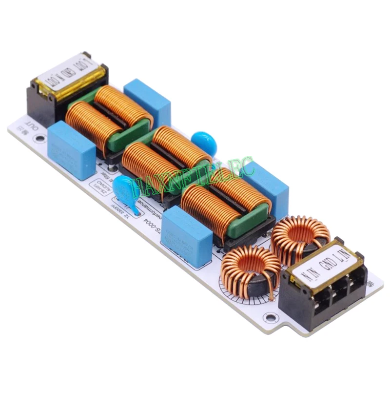 Advanced EMI Power Filter with 4-Stage Differential and Common Mode Filtering