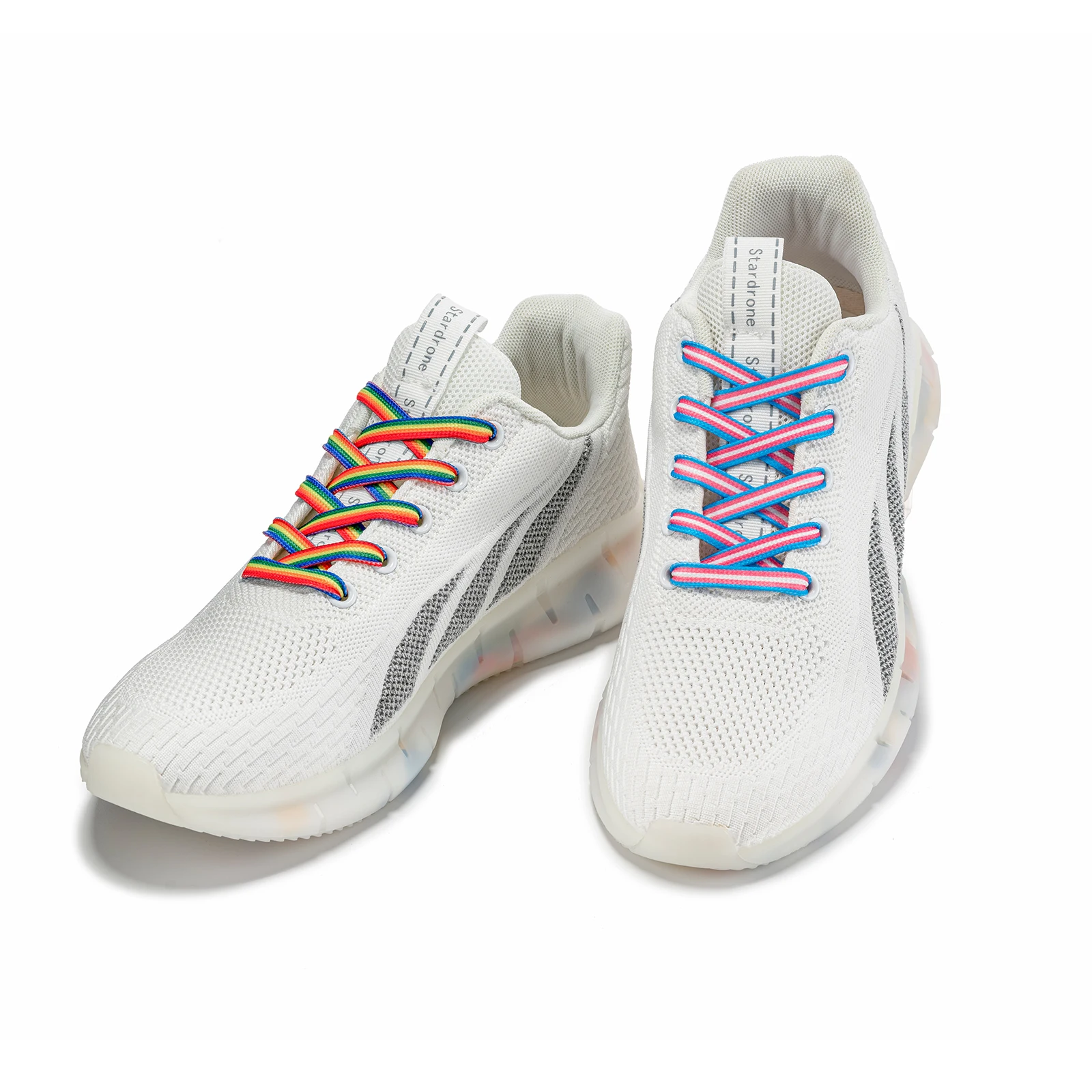 Long Shoelaces Colored for Sneakers Colorful Rainbow LGBTQ Pride Shoe Laces_voghion.com