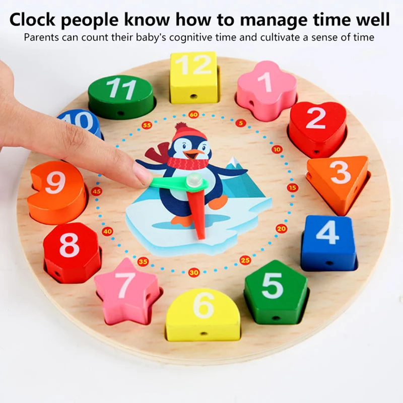 Montessori Wooden Toys For Babies 1 2 3 Years Boy Girl Gift Baby Development Games Wood Puzzle For Kids Educational Learning Toy