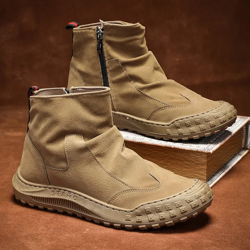 Men's Winter Work Boots Sporty Durable Waterproof Anti-slip Comfortable for Construction Site Use And Long Hours on Foot - 2